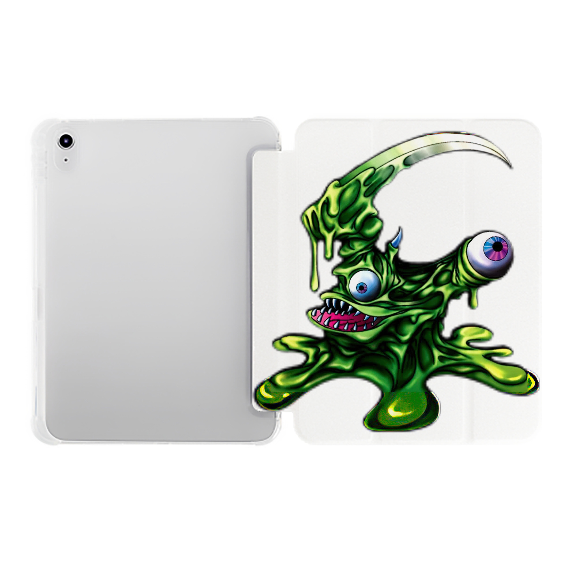 （画像用） 遊☆戯☆王 Yu-Gi-Oh! IPad ケース ペン収納付き 三つ折りスタンド PUレザー×シリコン 対応機種9.5/10.5/10.9インチ